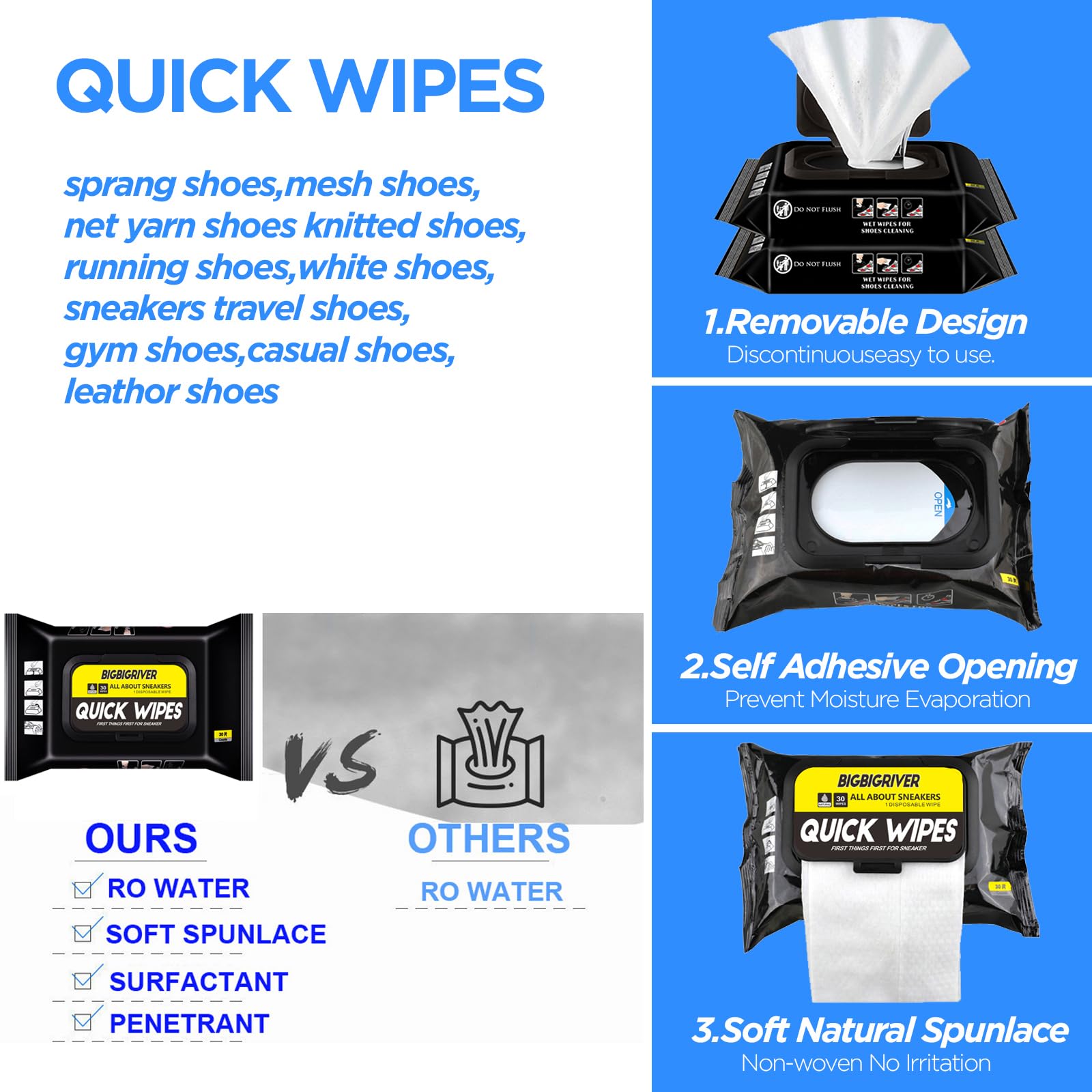 Amazon.com: Shoe wipes 2 Pack 60 Pcs Sneaker Wipes Cleaner Quick